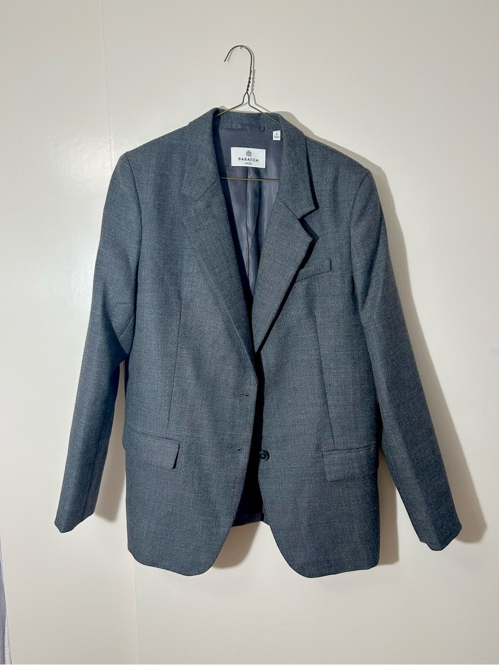 NWOT Aritzia 100% Wool Blazer - Heather Charcoal